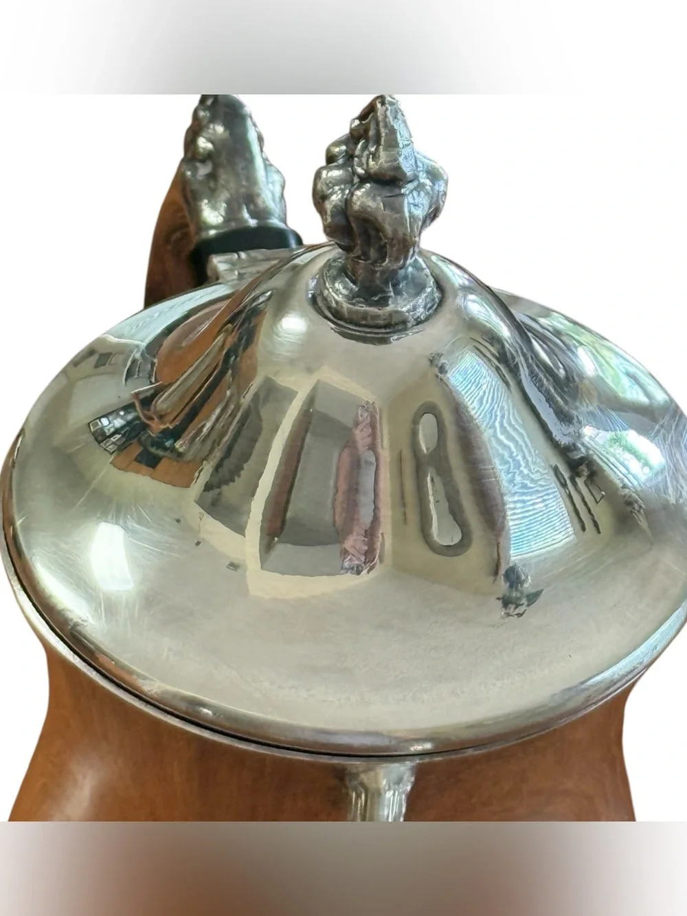 Vintage Leonard Silver Victorian Revival Silver-plated Coffee Pot